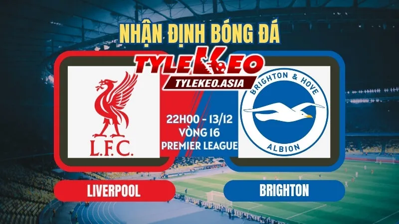 Nhận Định Soi Kèo Liverpool Vs Brighton 22h00 ngày 13/12